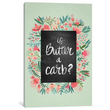 "Is Butter a Carb?" Print by Cat Coquillette, 40"x26"x1.5", 1-Piece