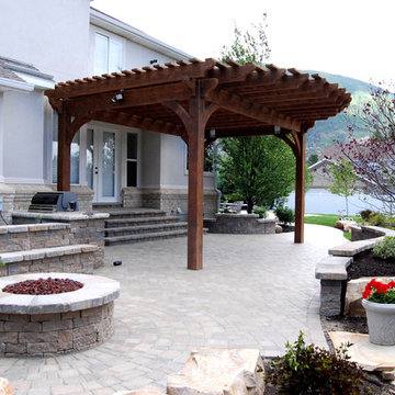 Oversize Pergola Front Entrance Makeover