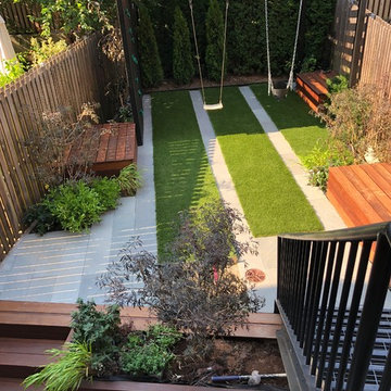Brooklyn backyard with small playground