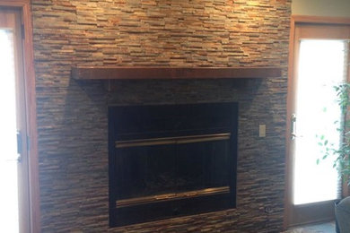 Living room photo in Chicago
