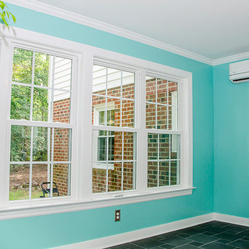 Two-Story Home Addition with a Sunroom
