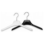 OnlyHangers - Shaper Hangers 15", Set of 10, White - Thin poorly-crafted hangers can damage expensive clothing. When you spend money on your clothes and their care, you should invest equally in their proper storage. These molded plastic hangers are designed to mimic juniors and petite size "shoulders", allowing your blouses, shirts, dresses, and jackets to hang correctly in your closet. The shape of these 15" shirt and blouse hangers is designed to protect your clothing from damage the way wire hangers don't -- preventing "pooch" marks in your shoulders. These hangers are sold in packs of 10 hangers.