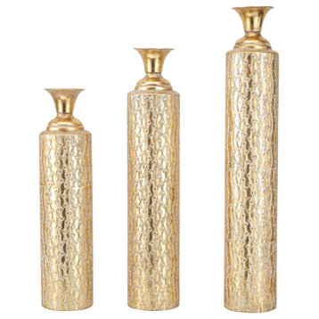 Glam Gold Metal Vase Set 70134