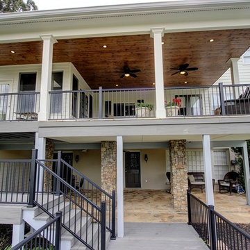 Upper / Lower Stone Patio Deck & Porch