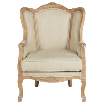 Albion Linen Wing Chair