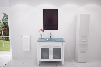 Minimalist bathroom photo in Denver