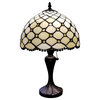 Amora Lighting AM120TL12B Tiffany Style Jewel Table Lamp 19 Inches Tall