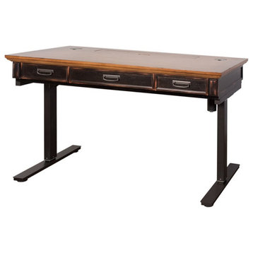 Martin Furniture Hartford Standing Desk in Two Toned Rub