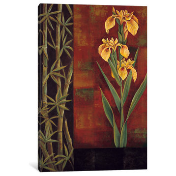 "Yellow Iris" by Jill Deveraux, Canvas Print, 40"x26"