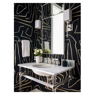 Glenview Family Home - Transitional - Powder Room - Chicago - by London ...