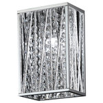 Z-Lite - Terra 1 Light Wall Sconce in Chrome - Sparkling crystals shine beautifully on this exquisite one light wall sconce, and are paired perfectly with chrome hardware.