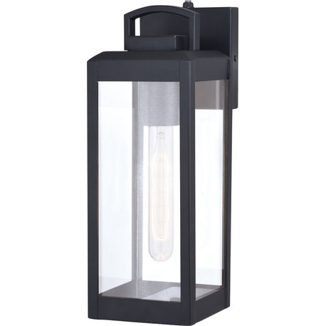 Kinzie Outdoor Wall Light - Black, Small