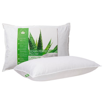 Down Perfect Pillow, Standard, Medium Support