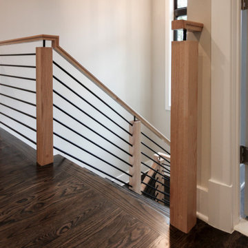 Project #69 | Contemporary Staircase with Horizontal Metal Rods