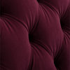 Ken Upholstered Button Tufted Sofa Burgundy Velvet