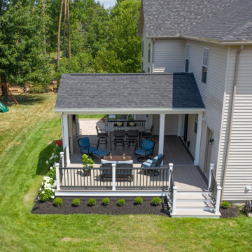 Strongsville Attached Structure, AZEK Deck and Unilock Patio
