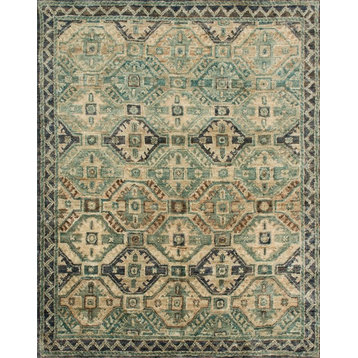 Blue Hand Knotted Jute Nomad Area Rug by Loloi, 9'6"x13'6"