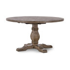 Quincy Reclaimed Pine Round Dining Table by Kosas Home