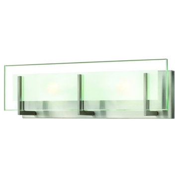 Latitude 18" 2-Light Bath Vanity, Brushed Nickel