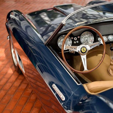 Vintage Automotive Inspired Home Office