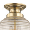 Hudson Valley Lighting 3200 Coolidge 3 Light 10"W Semi-Flush - Old Bronze
