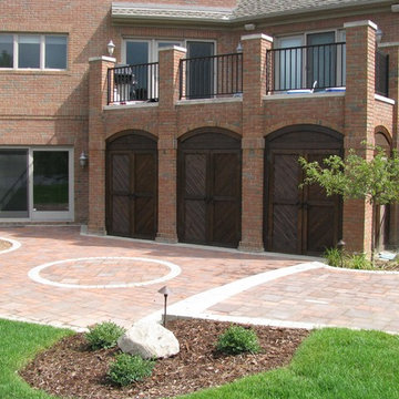 Under Deck Storage with Paver Walkway and Courtyard