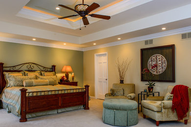 Transitional bedroom photo in Chicago