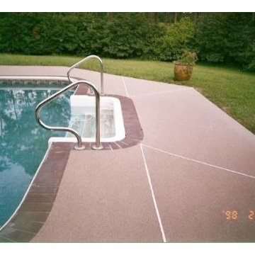 pools before and after with our Quarts Polymer Concrete Coating