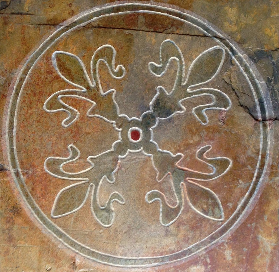 Kitchen Backsplash Tile - Fleur De Lis motif - Custom stone tile