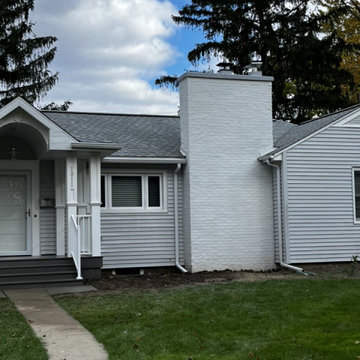 Composite Deck Front Porch and Barrel Cove Entryway