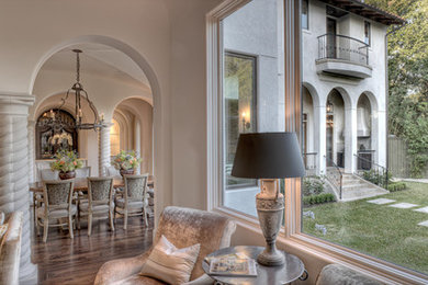 Dining room - transitional dining room idea in Houston