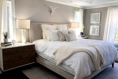 This is an example of a modern bedroom in Chicago.
