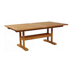 Casual Classics 43" - 75"/95" Rectangular Helm Extension Table - Outdoor Dining Tables