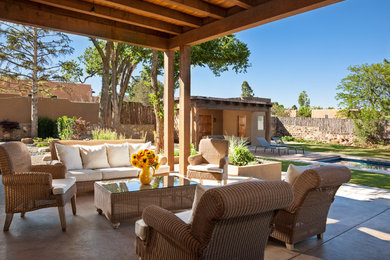 Inspiration for a southwestern patio remodel in Albuquerque
