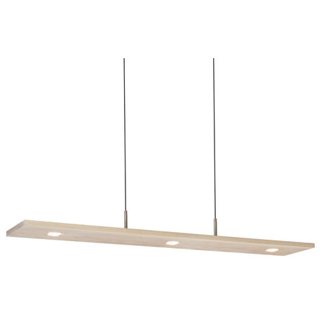 Vix 48" LED Linear Pendant White Washed Oak 2700K