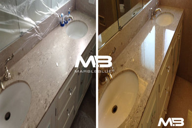 Marble Vanity Top Polishing in Manhattan, New York.