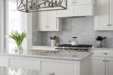 Example of a country kitchen design in Dallas