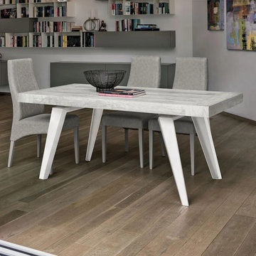 Scirocco extending laminate top dining table by Target Point