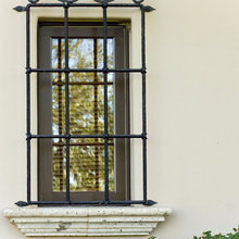 wrought iron windows
