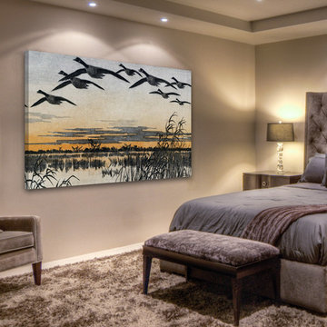 Geese in Flight