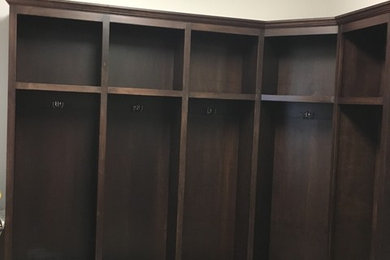 Inspiration for a craftsman laundry room remodel in Other