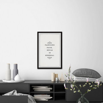 "Style Is Eternal" Framed Painting Print