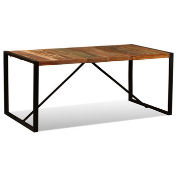 Vidaxl Dining Table Solid Reclaimed Wood 70.9"