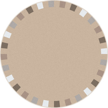 On The Border Rug, Neutral, 7'7" Round