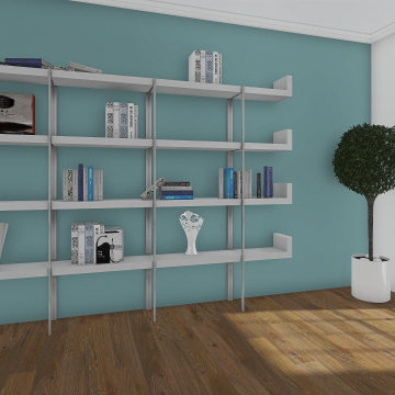 Bookcase_ Living Room Modern Style