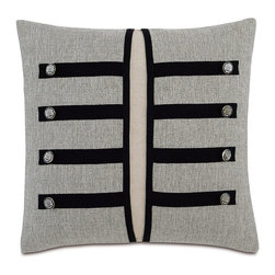 Vintage Style Pillow 18 in x 18 in WITH Faux Down Insert - Zipper Closure - Decorative Pillows
