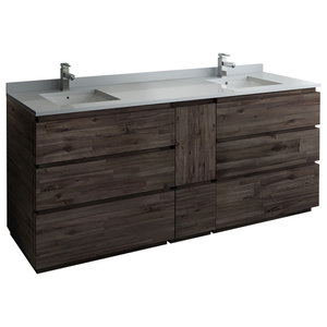 Eviva Aberdeen 84 White Transitional Double Sink Bathroom Vanity White Carrar Transitional Bathroom Vanities And Sink Consoles By First Look Bath Houzz