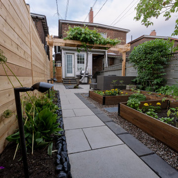 Custom Cedar Privacy Fence, Pergola & Backyard Landscape Transformation