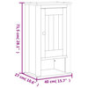 vidaXL Bathroom Wall Cabinet Storage Medicine Cabinet BERG White Solid Wood Pine