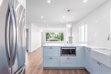 Example of a trendy kitchen design in Vancouver
